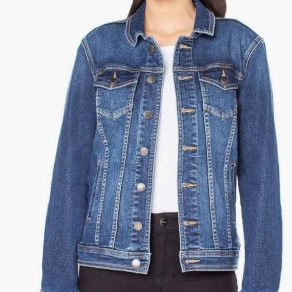 Women Denim Jacket size Medium- NEW WITH TAGS - Picture 1 of 4